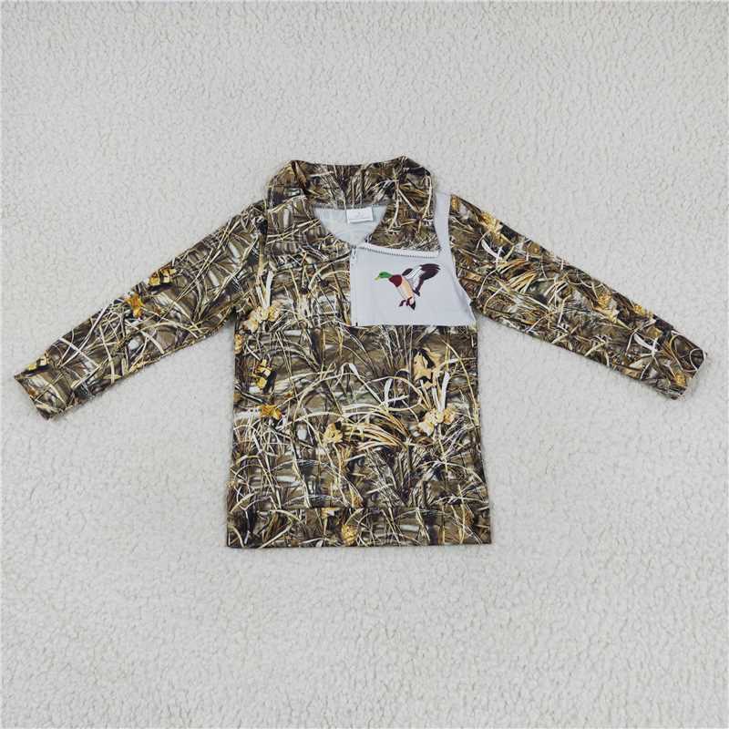 USA Shop (in stock)BT0332 Baby Boys Camo Hunting Duck Zip Pullover Jackets Tops
