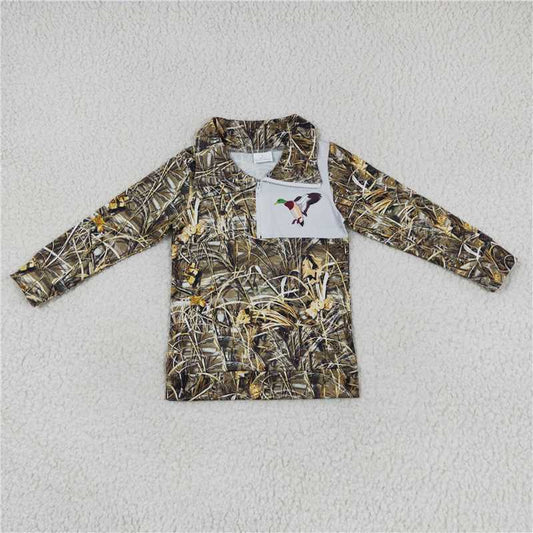 USA Shop (in stock)BT0332 Baby Boys Camo Hunting Duck Zip Pullover Jackets Tops