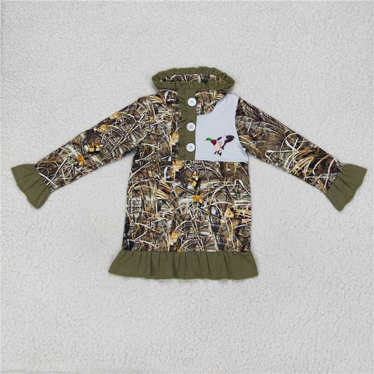 GT0312 Sibling Girls Baby Boys Camo Hunting Duck Mallard Pullover Jackets Tops