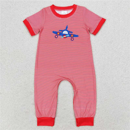 SR1043 Baby Boys Plane Sibling Brother Rompers Outfits Clothes Sets