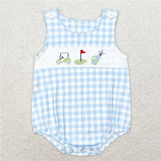 SR1176 Baby Girls Golf Summer Sibling Rompers Dresses Outfits Clothes Sets