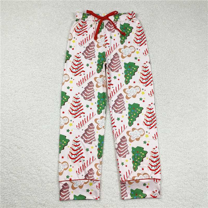 Adults Christmas drawstring straight trousers