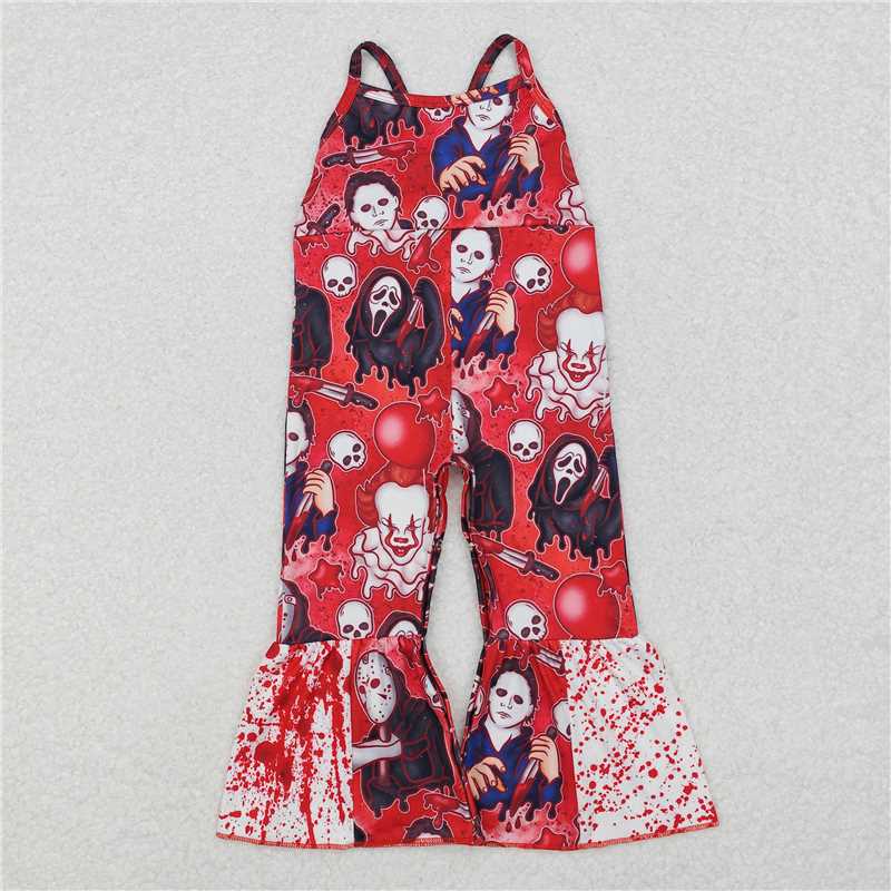 SR1965  Baby Infant Girls Halloween Horrible Rompers