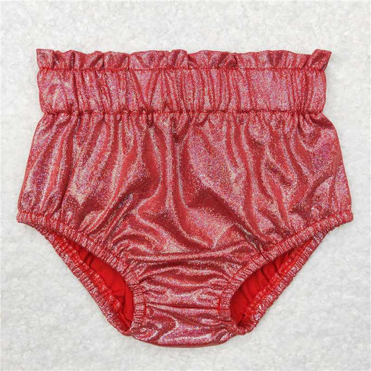 SS0114  Baby Girls Red Disco Bummies Bottoms