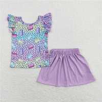 Baby Girls Ruffle Flowers Tunic Top Shorts Outfits Summer Clothes Sets