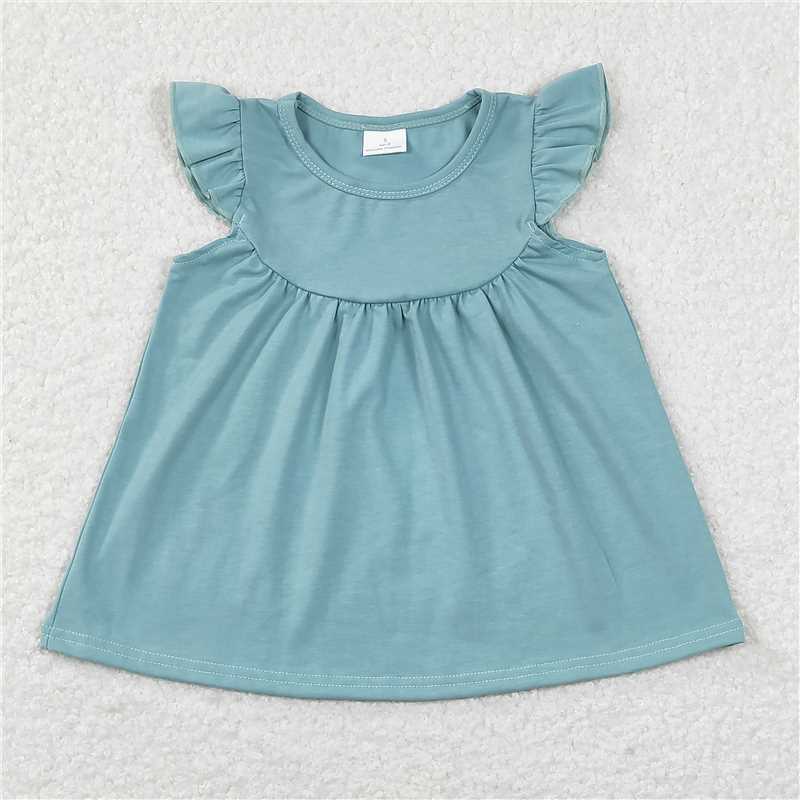 GT0460  Blue Short Flutter Shirt