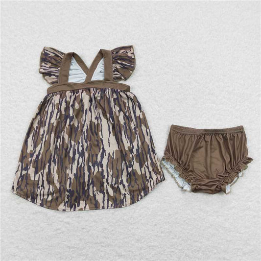 GBO0272  Baby Girls Boys Camo Sibling Hunting Outfits Clothes Sets