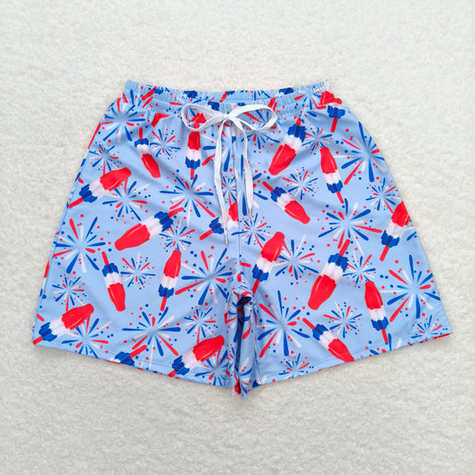 S0335  Kids Adult Family Summer Popsicle Trunks Swimsuits