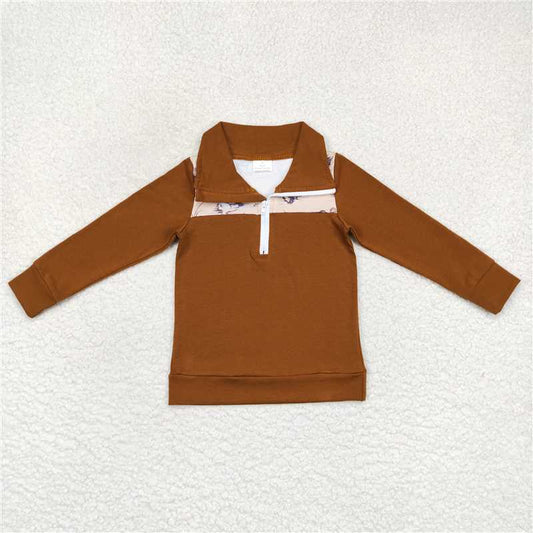 BT0343  Baby Boys Long Sleeve Duck Pullover Tee Shirts
