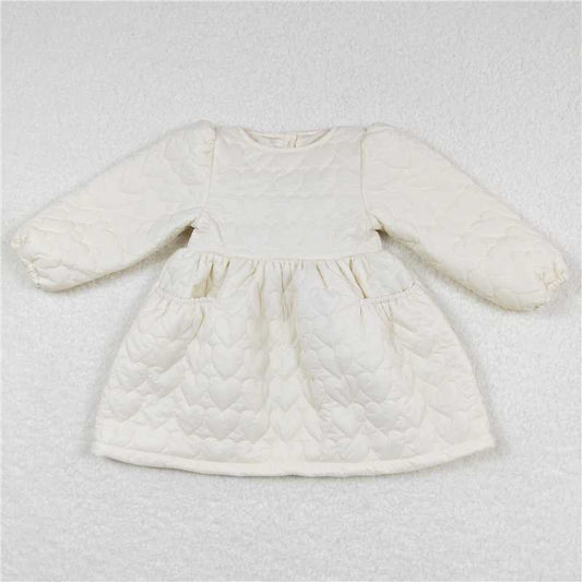 GLD0263  Baby Girls Cotton Wadded Jacket Winter Thick Dresses