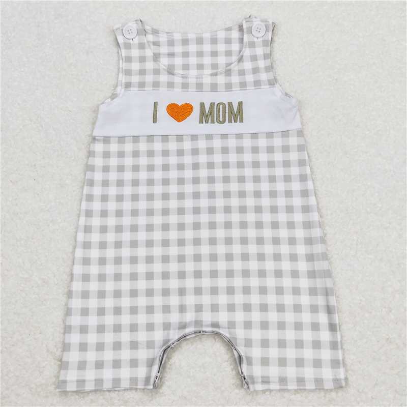 SR1132 Baby Girls I Love Mom Floral Sibling Sister Brother Shorts Clothes Sets