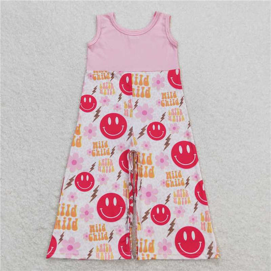SR1195  Baby Girls Mama Tried Sleeveless Smile Jumpsuits