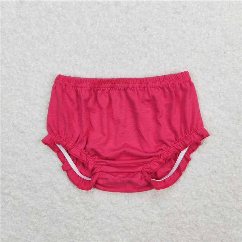 SS0248  Baby Girls Dark Pink Elastic Bummies Bloomers