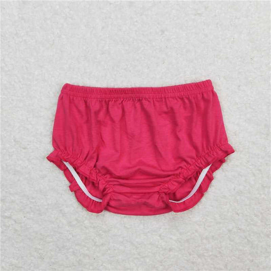 SS0248  Baby Girls Dark Pink Elastic Bummies Bloomers