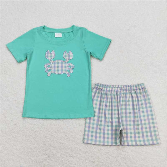 BSSO0780  Baby Boys Brown Camo Duck Call Shirt Top Shorts Clothes Sets