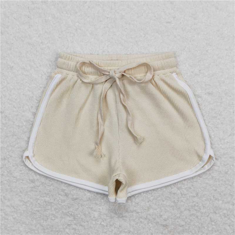SS0323 Baby Girls Ivory Summer Sports Design Shorts