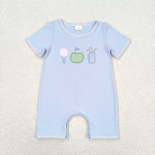 SR1216 Baby Girls Golf Sibling Brother Summer Rompers Clothes Sets