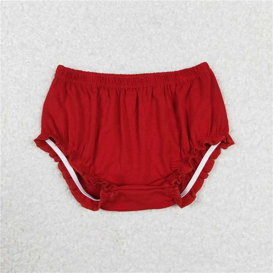 SS0267  Baby Girls Red Elastic Bummies Bottoms