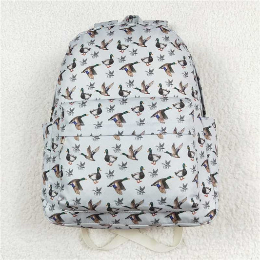 BA0197  Baby Kids Ducks Hunting Sibling Backpack Back Bags