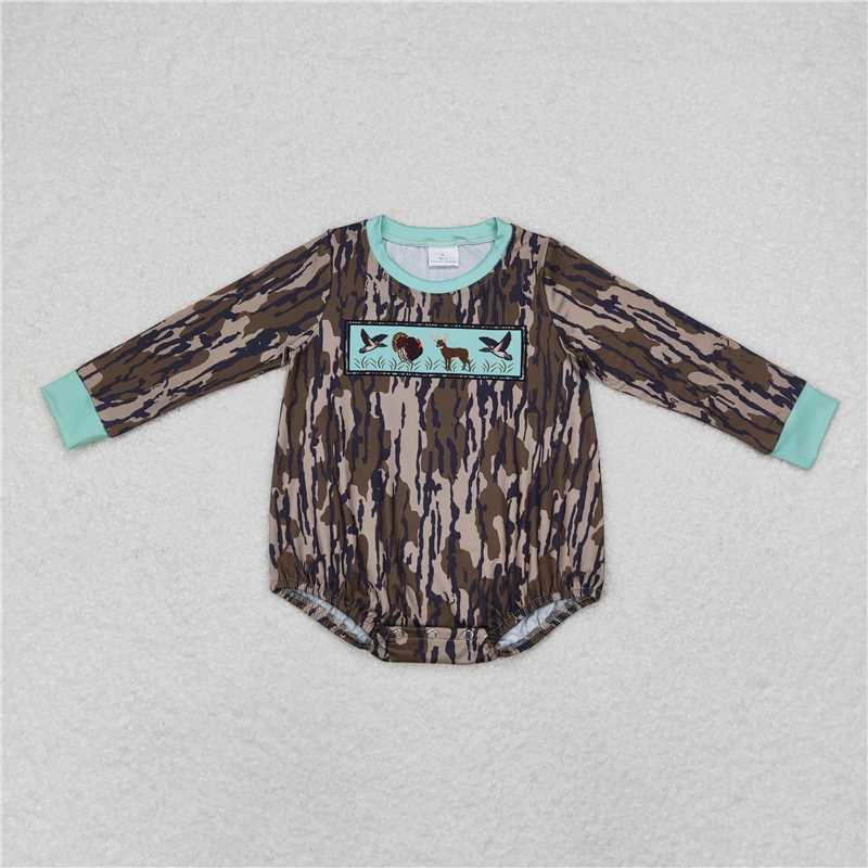 RTS LR1576 Duck animal brown camouflage long sleeve jumpsuit