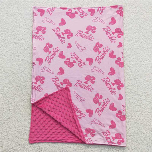 BL0039  Baby Kids Cartoon Pink Party Blankets