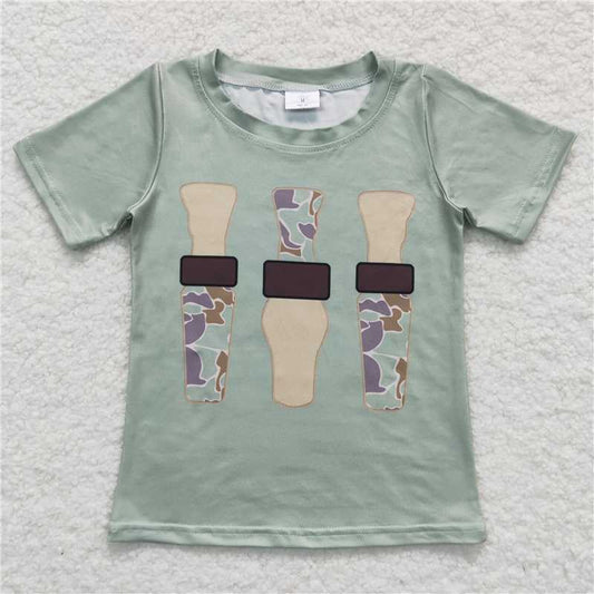 BT0374 Baby Boys Short Sleeve Duck Call Shirts Tops