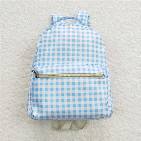 USA Shop (in stock)BA0087  Baby Girls Children Boys Sibling Back To School Checkered Back Bags