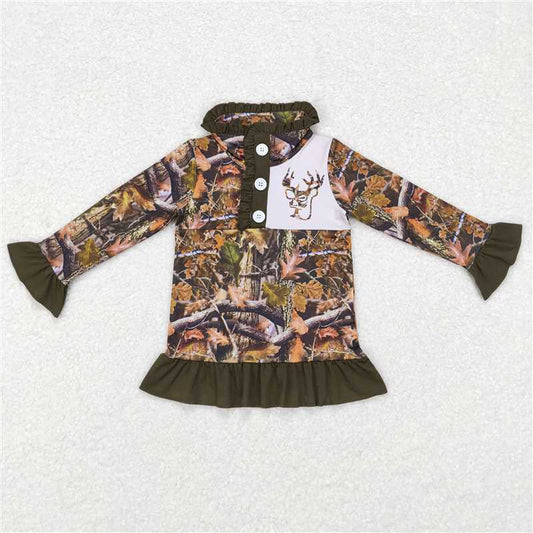 GT0311  Sibling Girls Baby Boys Camo Hunting Deer Season Pullover Jackets Tops