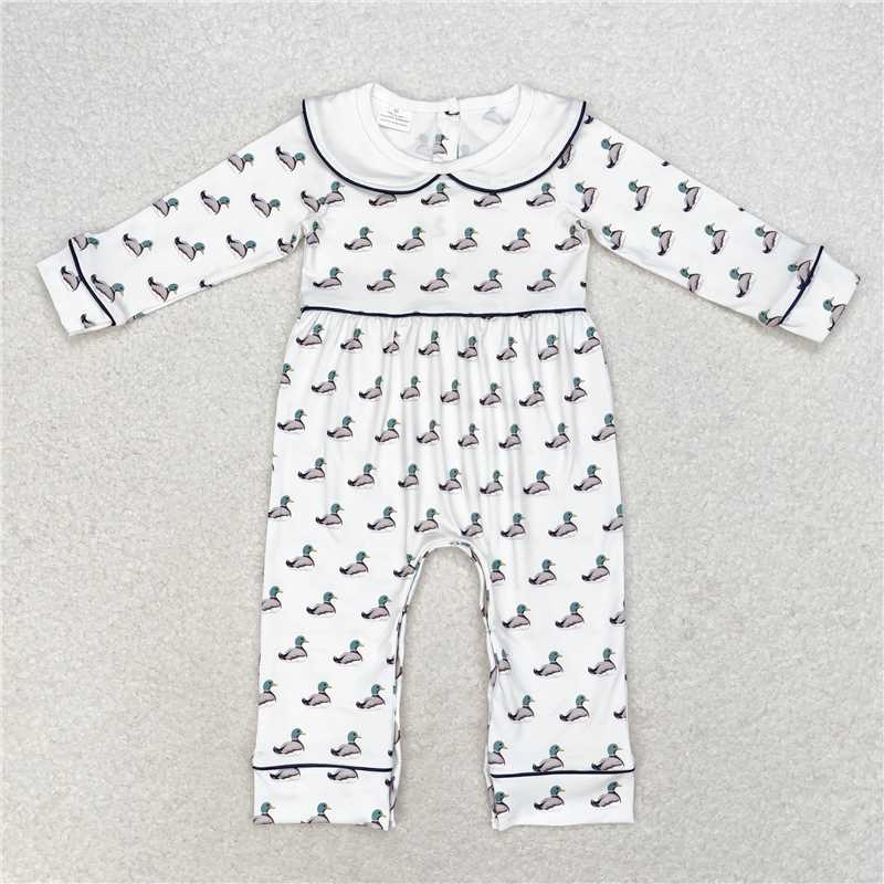 LR1238 LR0943 LR1448  Baby doll collar long romper: floral style & striped style & small animal print style