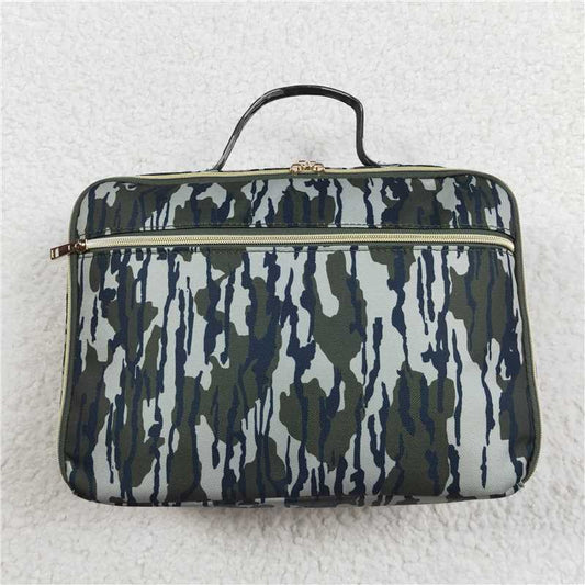 BA0228  Kids Green Camo Backpacks Lunch Boxes Sibling Bags