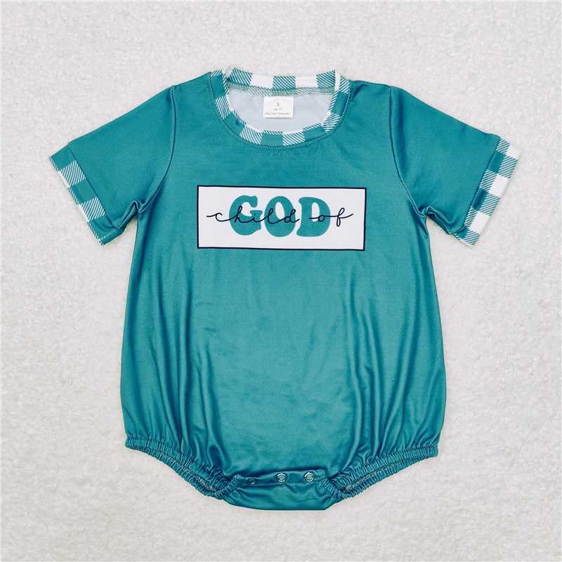 SR1942 Baby Girls Boys Child Of God Sibling Dresses Rompers Clothes Sets