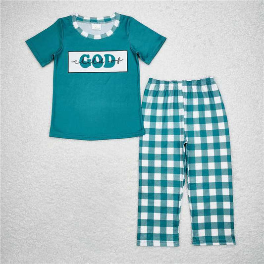 BSPO0462 Baby Boys Child Of God Top Pants Pajamas Outfits Sets