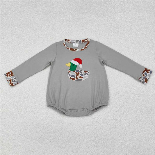 RTS LR1683 Embroidered Santa hat camouflage duck long-sleeved jumpsuit