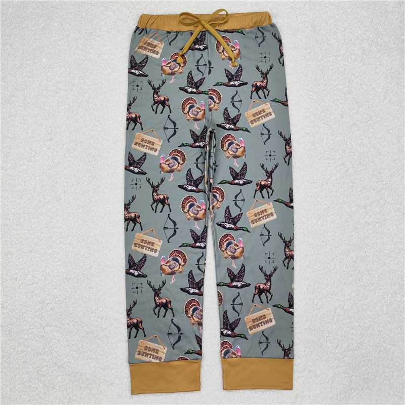 P0616  Family Sibling Baby Boys Hunting Ducks Bamboo Rompers Pajamas Clothes Sets