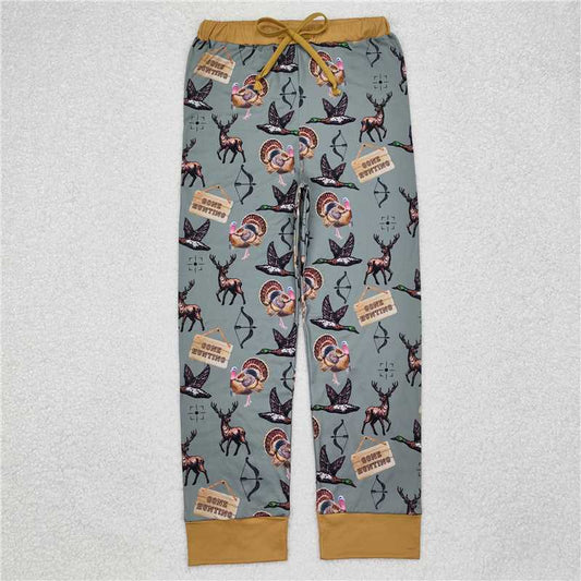 P0616  Family Sibling Baby Boys Hunting Ducks Bamboo Rompers Pajamas Clothes Sets