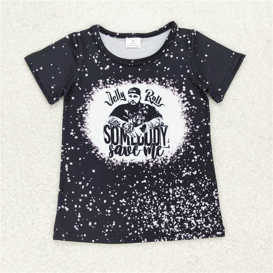 GT0524 Baby Girls Singer Short Sleeve T-shirt Top
