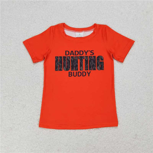 BT0672 Baby Boys Daddy's Hunting Buddy Short Sleeve Tee Shirts Tops