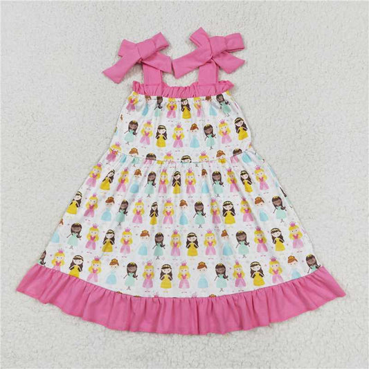GSD1097  Baby Girls Princess Sibling Sister Rompers Clothes Sets