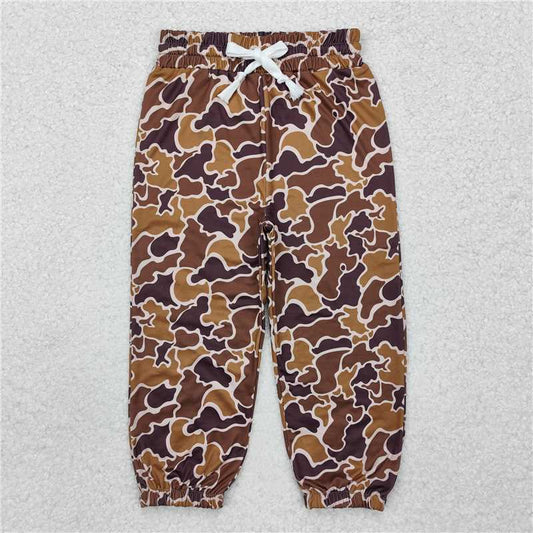 P0669  Baby Boys Coffee Hunting Camo Bottoms Jogger Pants