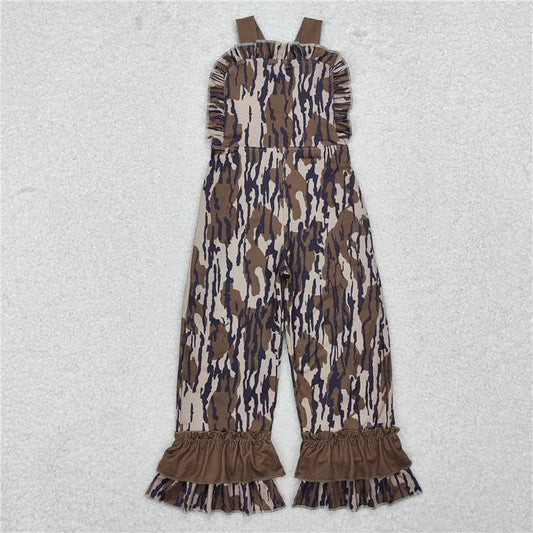 SR1989  Baby Girls Bottomland Camo Straps Jumpsuits