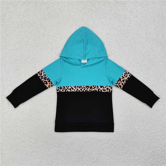 GT0846  Sibling Boys Baby Girls Western Long Sleeve Hooded Tops Tee Shirts