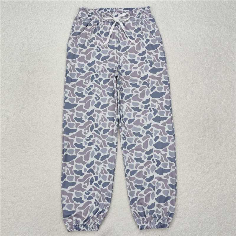 USA Warehouse (IN STOCK) P0727Grey camo adult women pocket pants