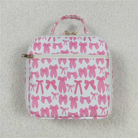 USA Warehouse (IN STOCK) BA0284 Pink bow kids girls lunch box bag