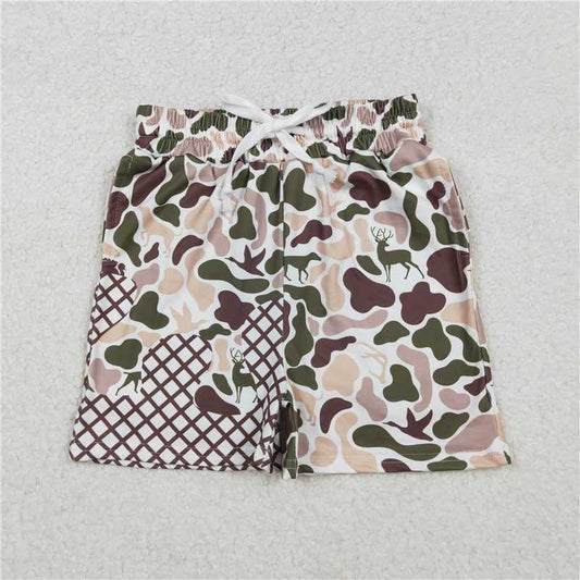 USA Warehouse (IN STOCK) SS0652 Camo duck deer dog ice cream sprinkle baby boy shorts