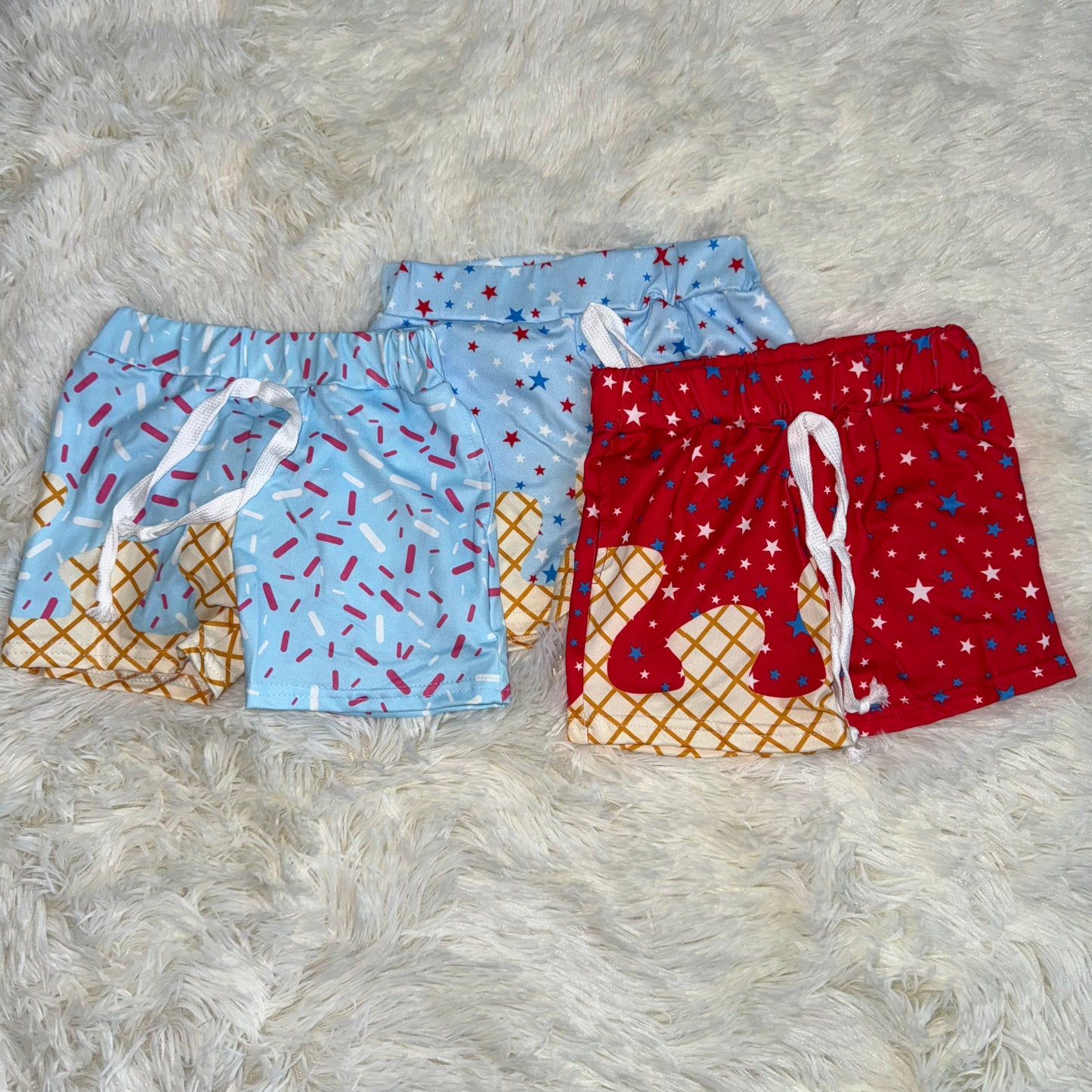 11.19 RST Sibling 3 Colors Baby Boys Drip Stars Pockets Team Shorts Bottom