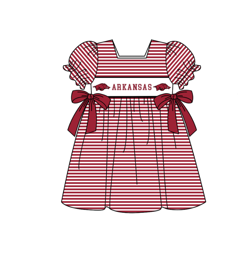 CUSTOM MOQ 5 Sibling Baby Kids Dark Red Stripe Top Ruffles Shorts Clothes Set Knee Length Dress Rompers