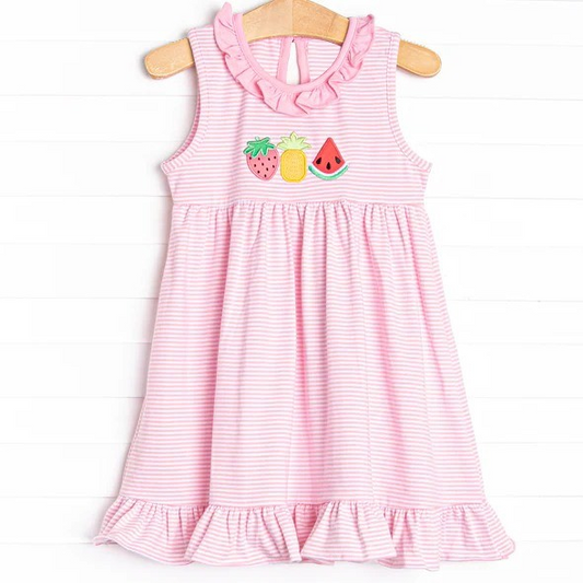 GSD1055  Pre-order baby girl clothes  sleeves summer dress