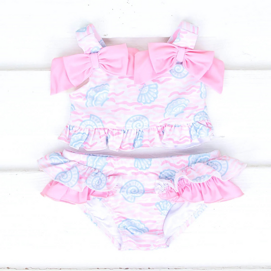 S0273 Pre-order baby girls clothes sleeves sleeve swimsuit