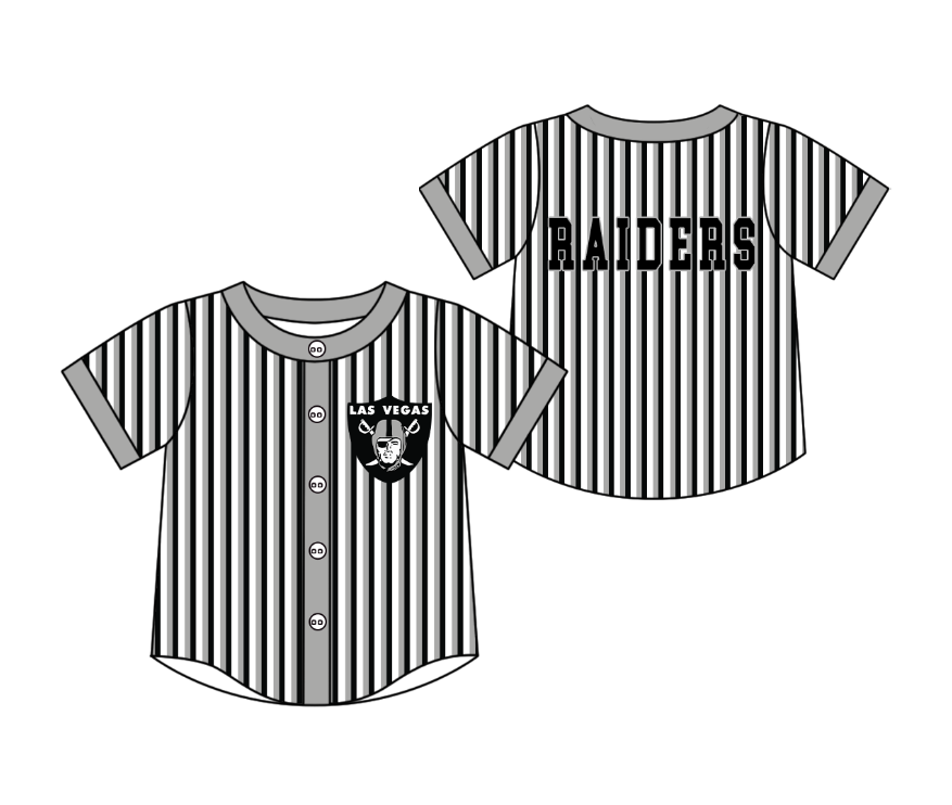 3.5 CUSTOM MOQ 5 Cute Kids Clothing Baby Kids Gray Black Stripe Short Sleeve Team T-shirts Top