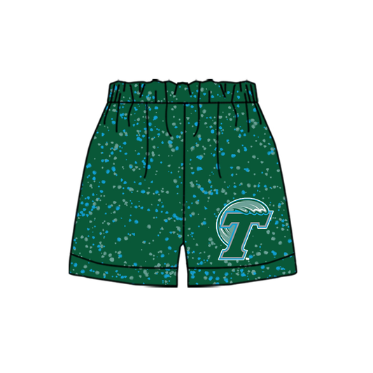 CUSTOM MOQ 5 Baby Kids Cute Green Dot Summer Shorts
